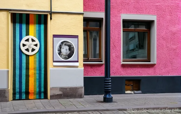 벽화마을 소개와 역사적 배경 - **Prompt:** A dynamic scene at a designated "Hall of Fame" graffiti wall in Frankfurt, reminiscent o...
